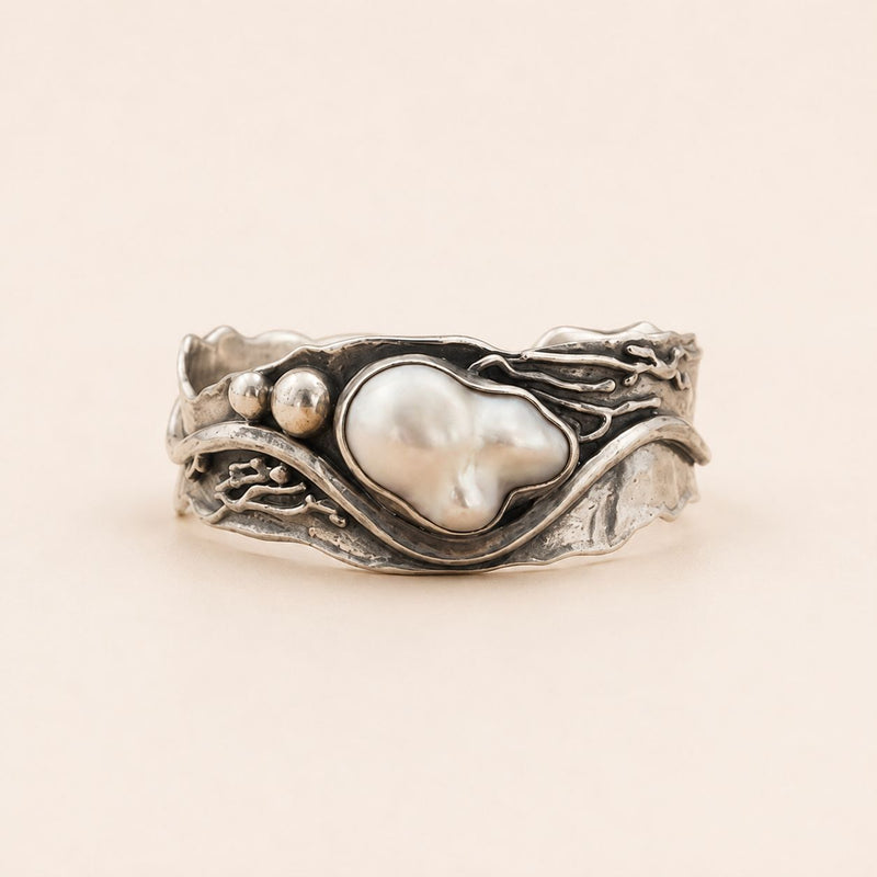 Baroque Pearl Silver Cuff