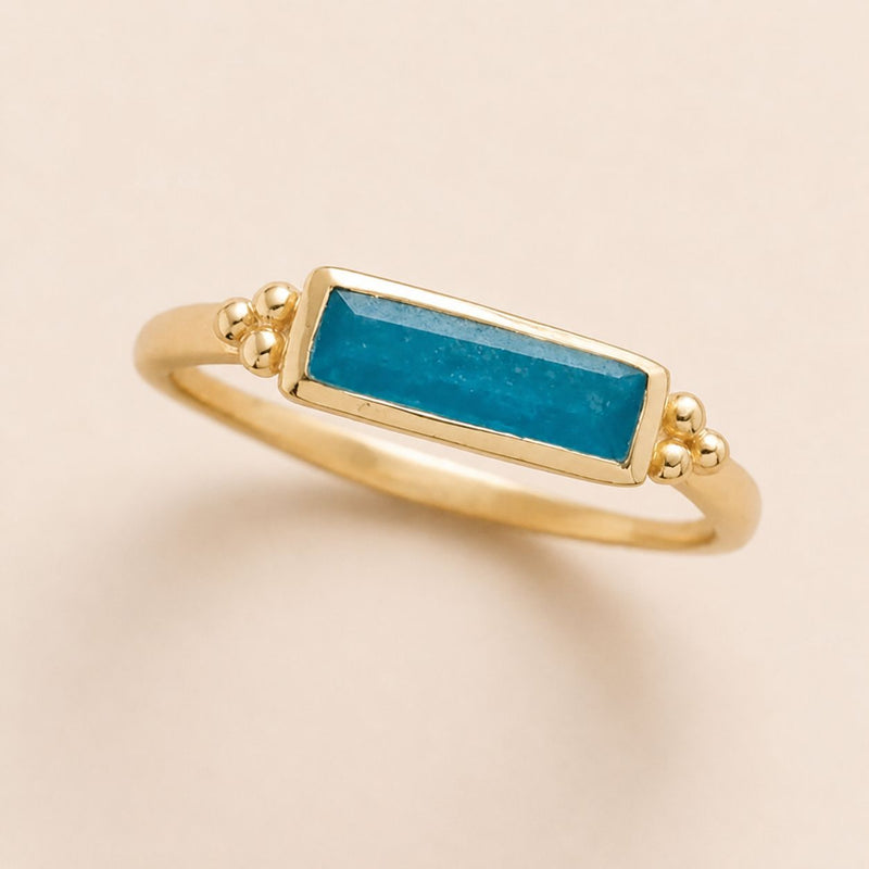 Turquoise Bar Gemstone Ring