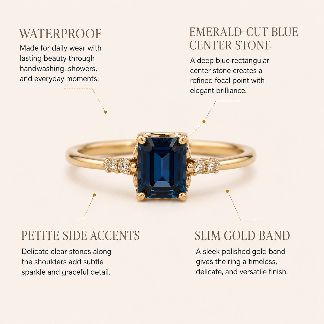 Blue Sapphire Diamond Ring