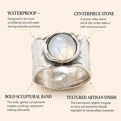 Luna Moonstone Ring