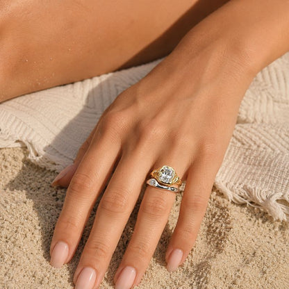 Crystal Duo Ring Set