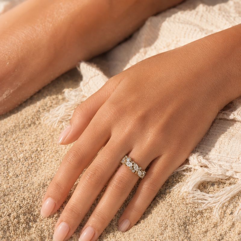 Bright Crystal Ring