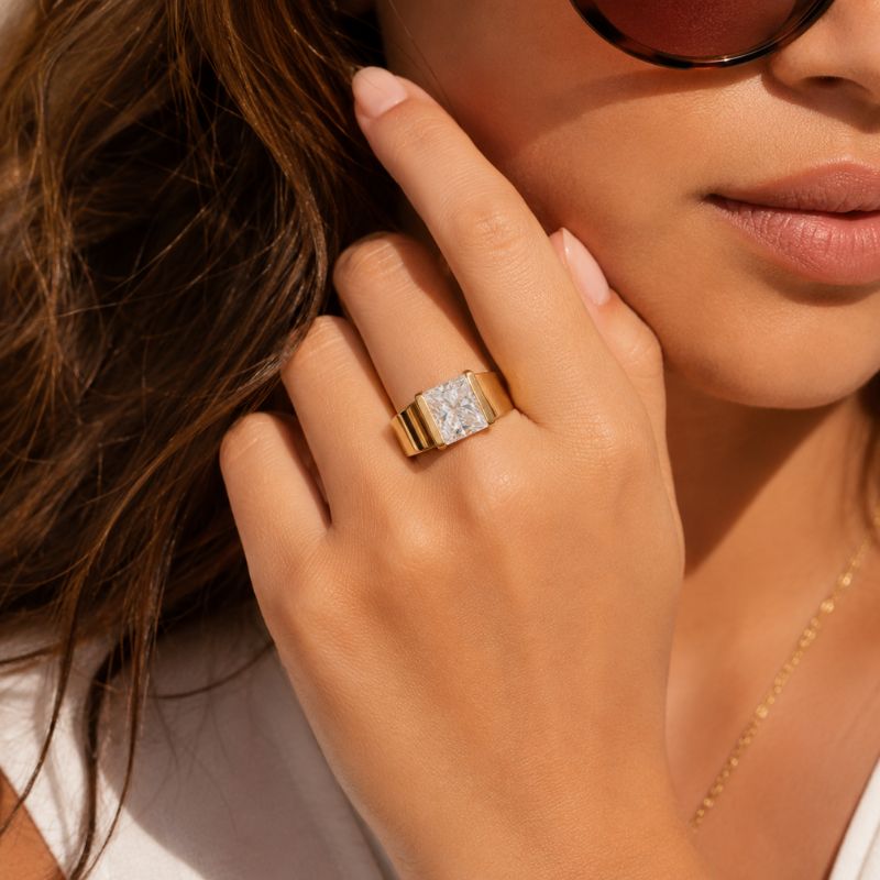 Vintage Gold Crystal Ring