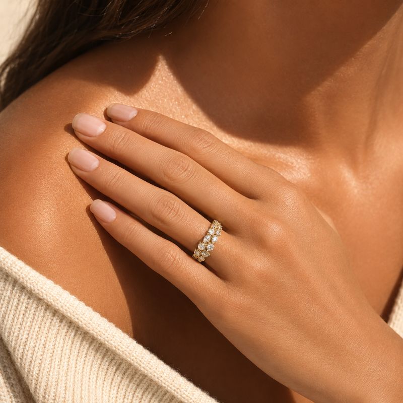 Bright Crystal Ring
