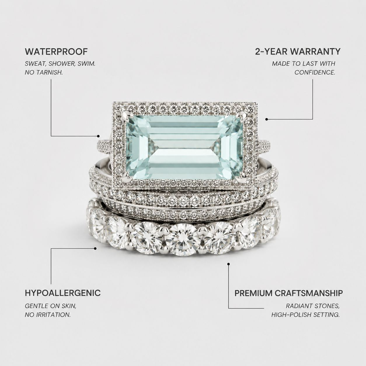 Turquoise Ring Set