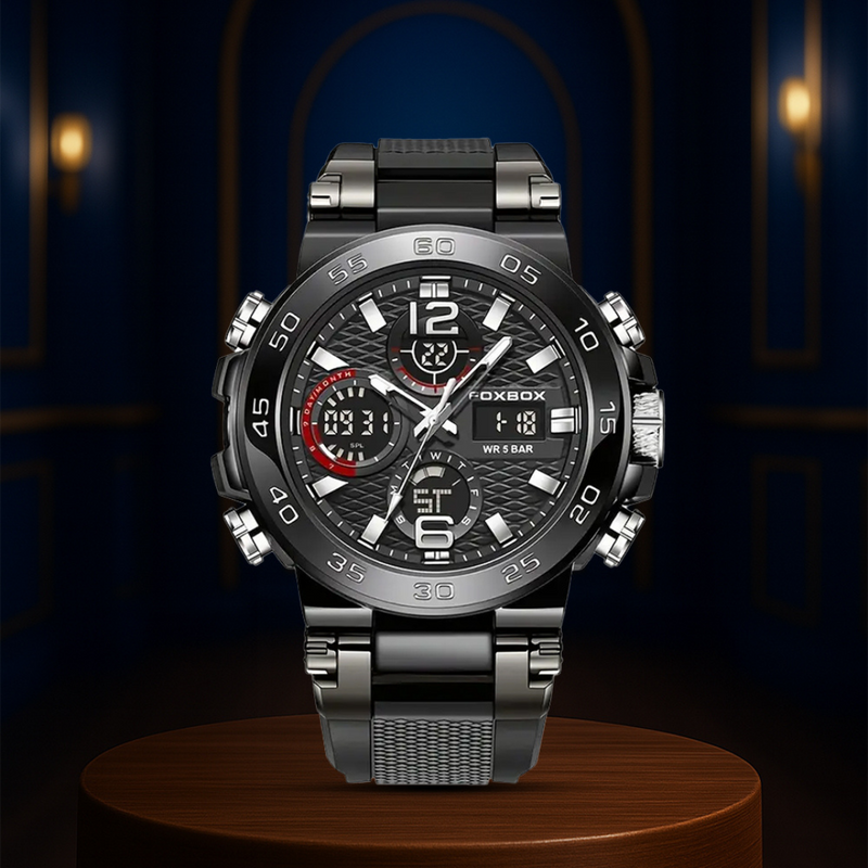 Nate | Men's Dual Display Digital Military Quartzwatch