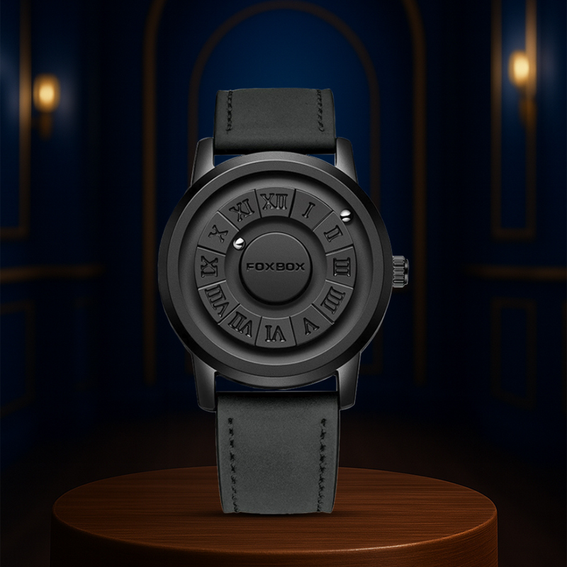 Max | Men's Stylish Black Dial Casual Wristwatch