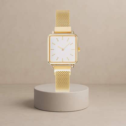 Noa - Elegant clock with square case