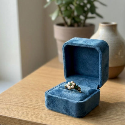 Vintage Pearl Flower Ring