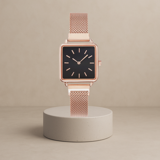 Noa - Elegant clock with square case