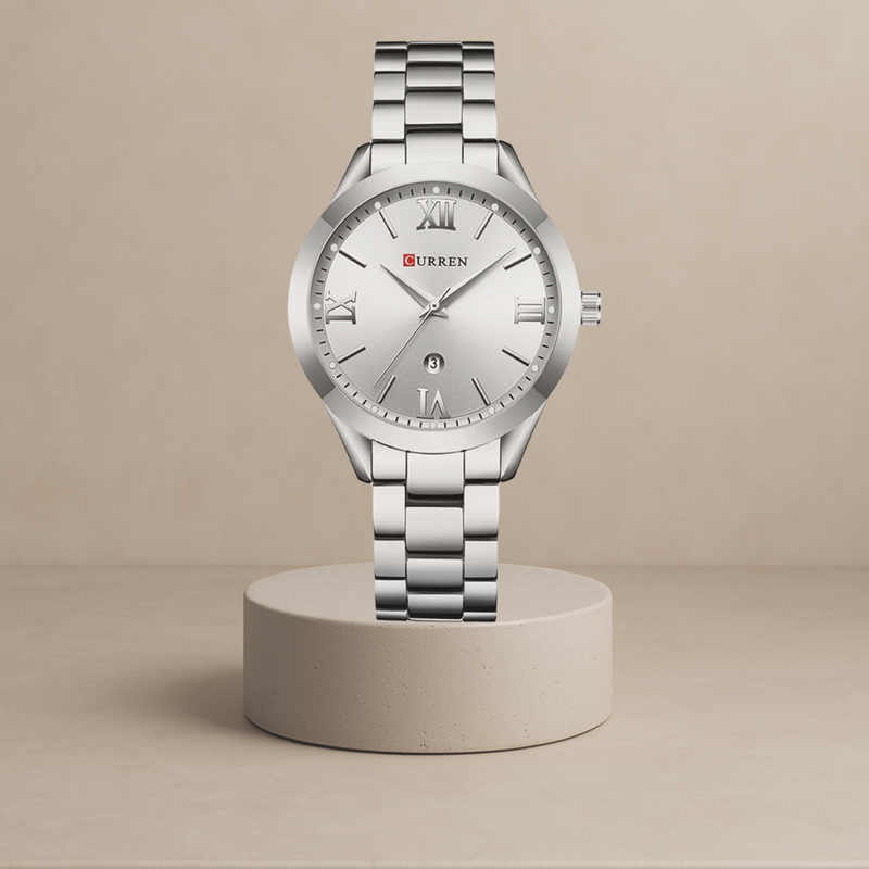 Ella stainless steel women's watch with Roman numerals Silver