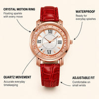 Crystal Accented Roman Numeral  Watch