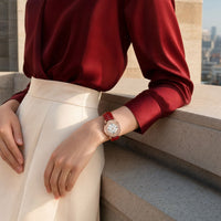 Crystal Accented Roman Numeral  Watch