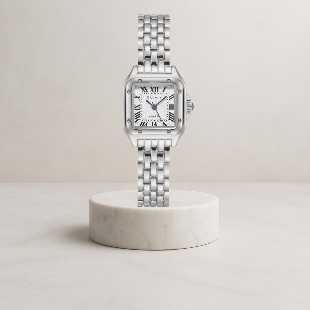 Lunelle | Ladies' square case watch | Couleur Argent