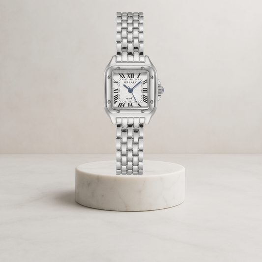 Lunelle | Ladies' square case watch | Couleur Argent