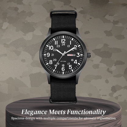 Thomas | Minimalist Field Watch with Functional Strap