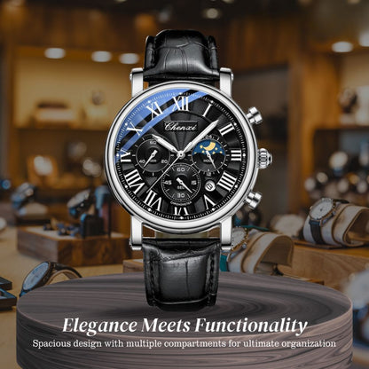 Gregory | Chrono Lunar Leather Watch