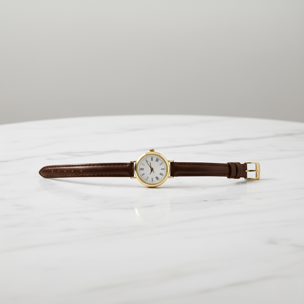 Lina | Simple And Compact Alloy Belt Watch