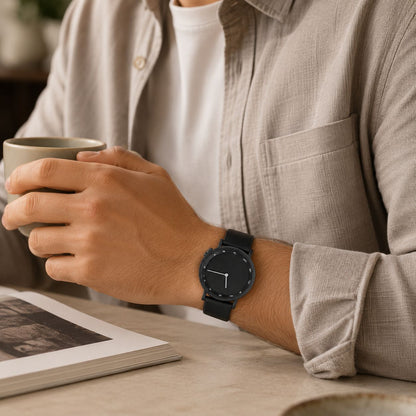 TimeEssence Luxury leather watch