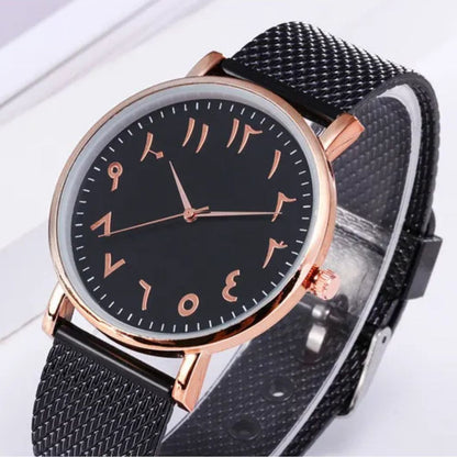 Creative Quartz Watches Couple Watches Digital Mesh Band