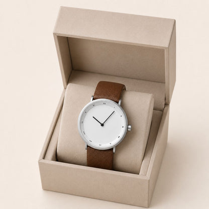 TimeEssence Luxury leather watch