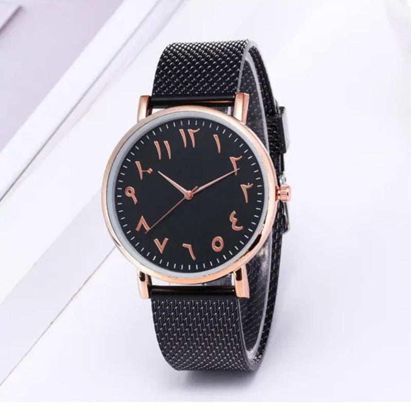 Creative Quartz Watches Couple Watches Digital Mesh Band