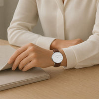 Classic Minimalist Leather Watch