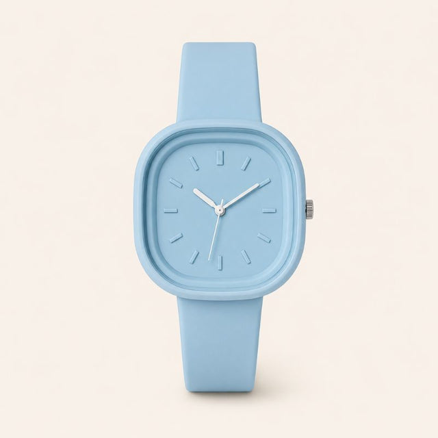 Pastel Square Silicone Watch