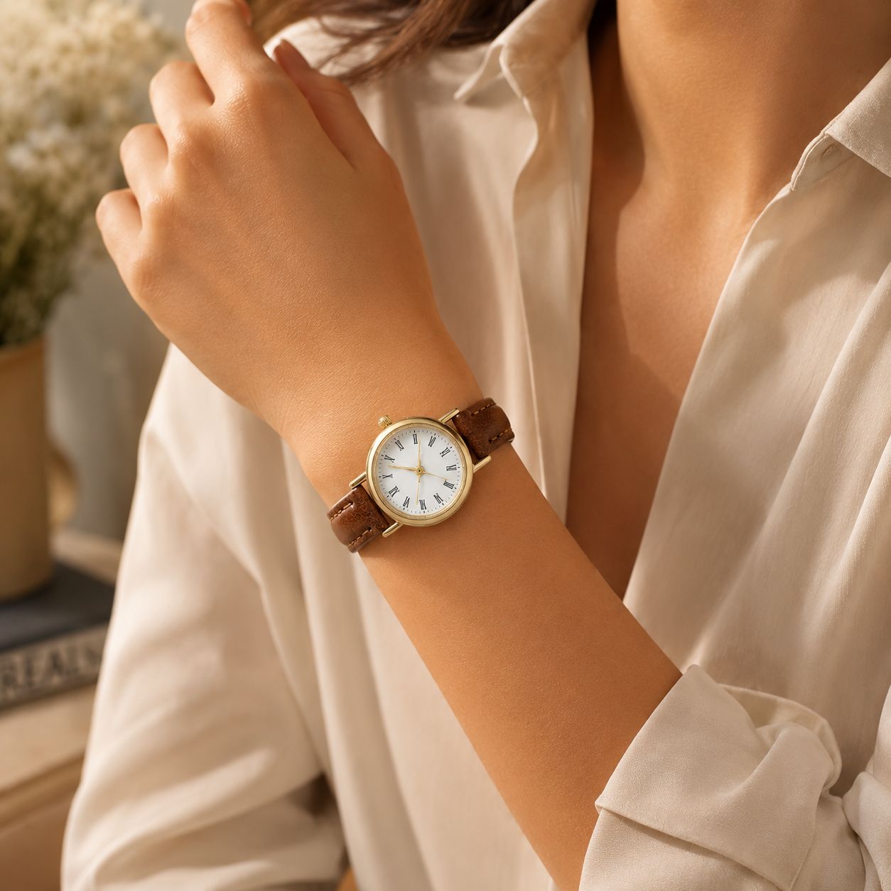 Alloy Belt Watch