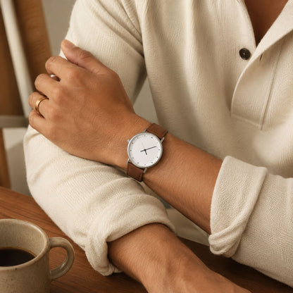 TimeEssence Luxury leather watch