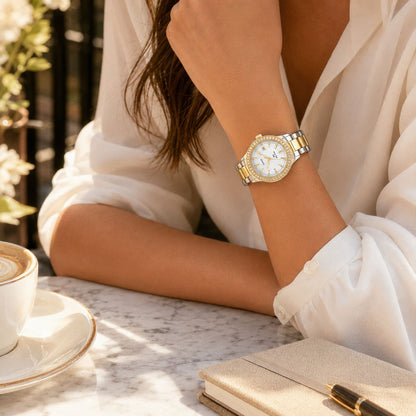 Quartz Watch With Diamonds
