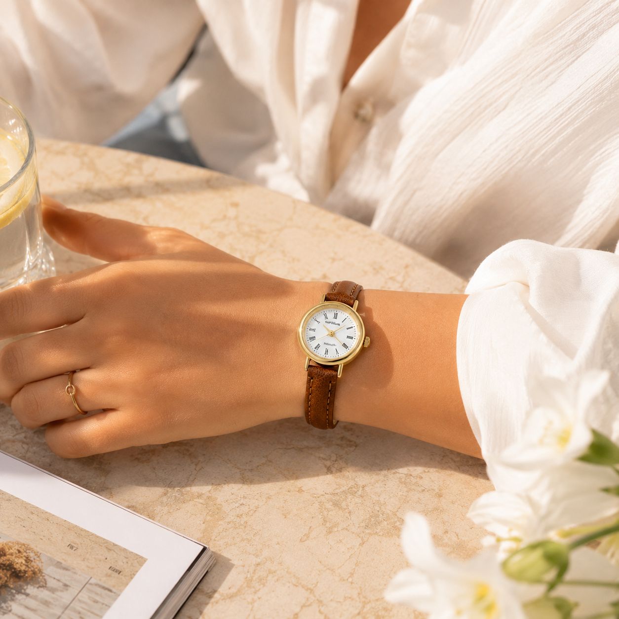 Alloy Belt Watch