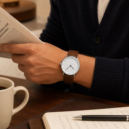 TimeEssence Luxury leather watch