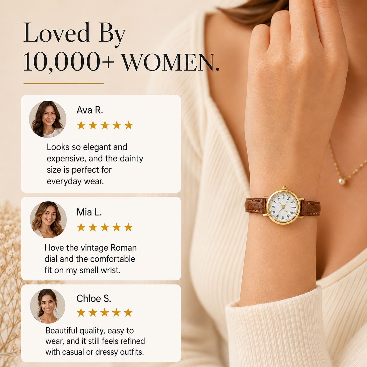 Alloy Belt Watch