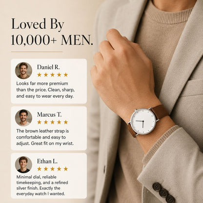 TimeEssence Luxury leather watch