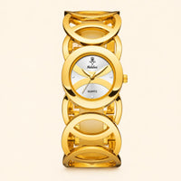 Luxury Gold Oval Women’s Quartz Bracelet Watch