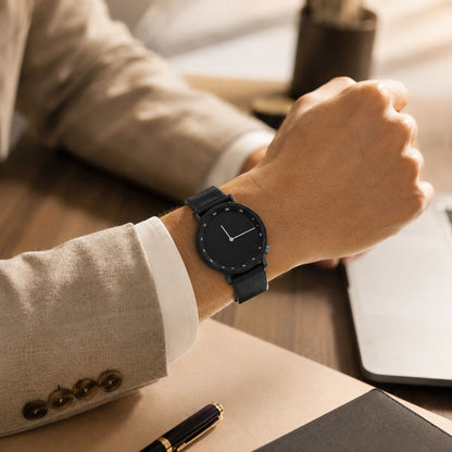TimeEssence Luxury leather watch