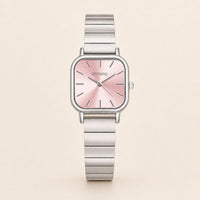 Square Dial Steel Bracelet Watch