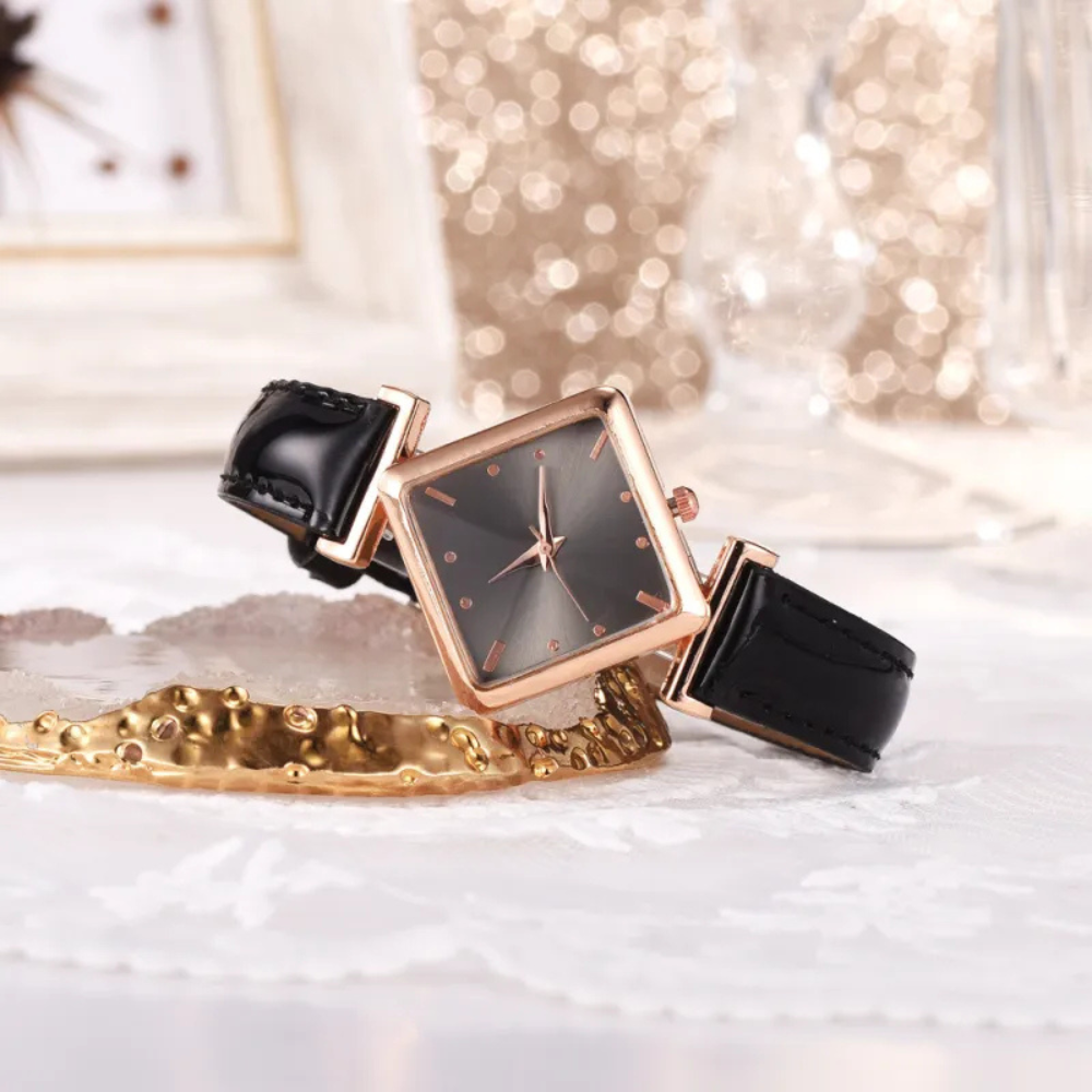 Zeira | Square head quartz watch set