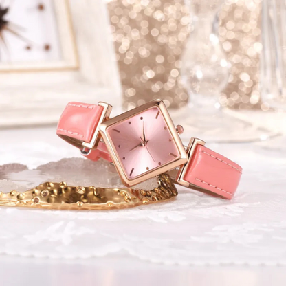 Zeira | Square head quartz watch set