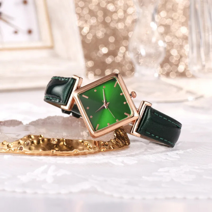 Zeira | Square head quartz watch set