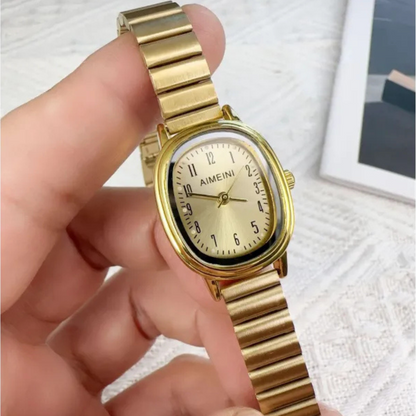 Zerina | Oval Disk Retro Digital Simple Watch