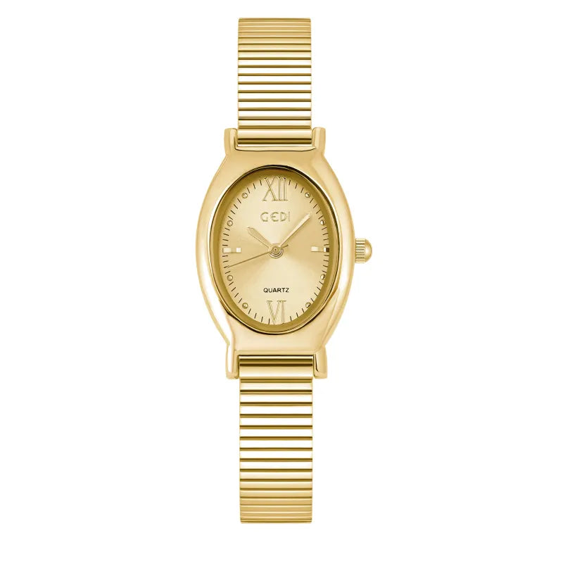 Elegant Oval Fashion Quartz Watch – Women