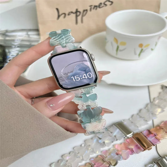 Women’s Butterfly Resin Watch Band