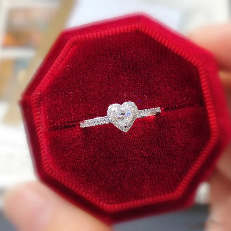 Vintage Sterling Silver Heart Ring
