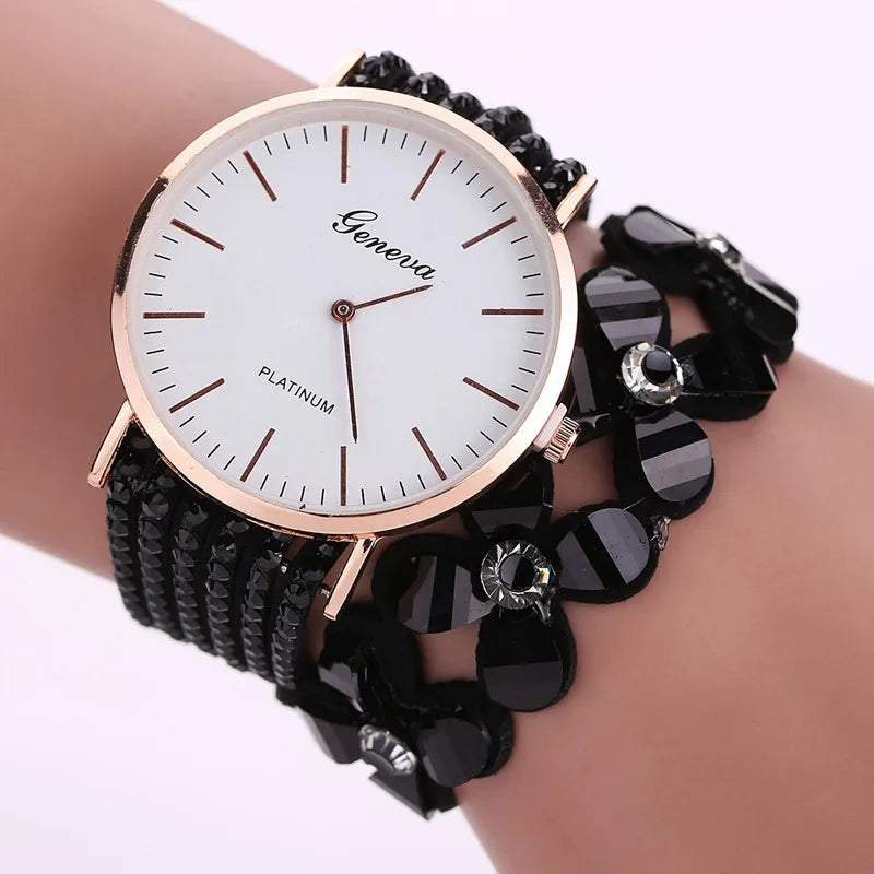 Geneva Women’s Flower Quartz Watch