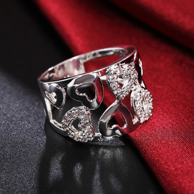 Vintage Heart-shaped Cutout Ring