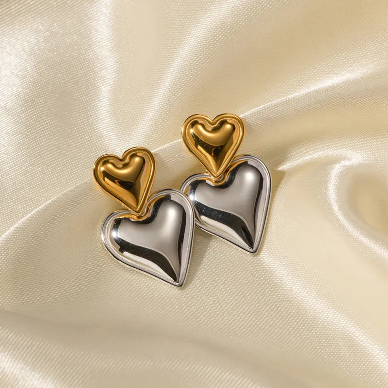 Vintage Heart Earrings