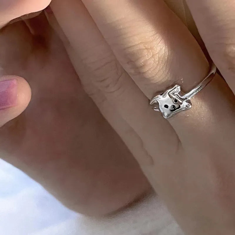 Cute Puppy Statement Ring