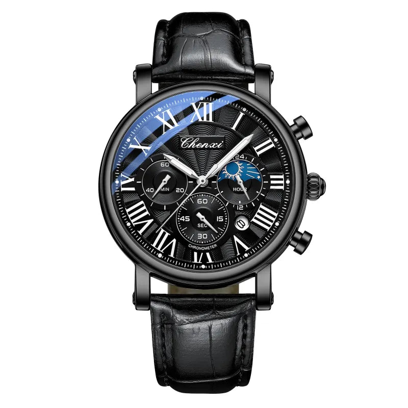 Luxury Multifunction Men’s Waterproof Business Watch